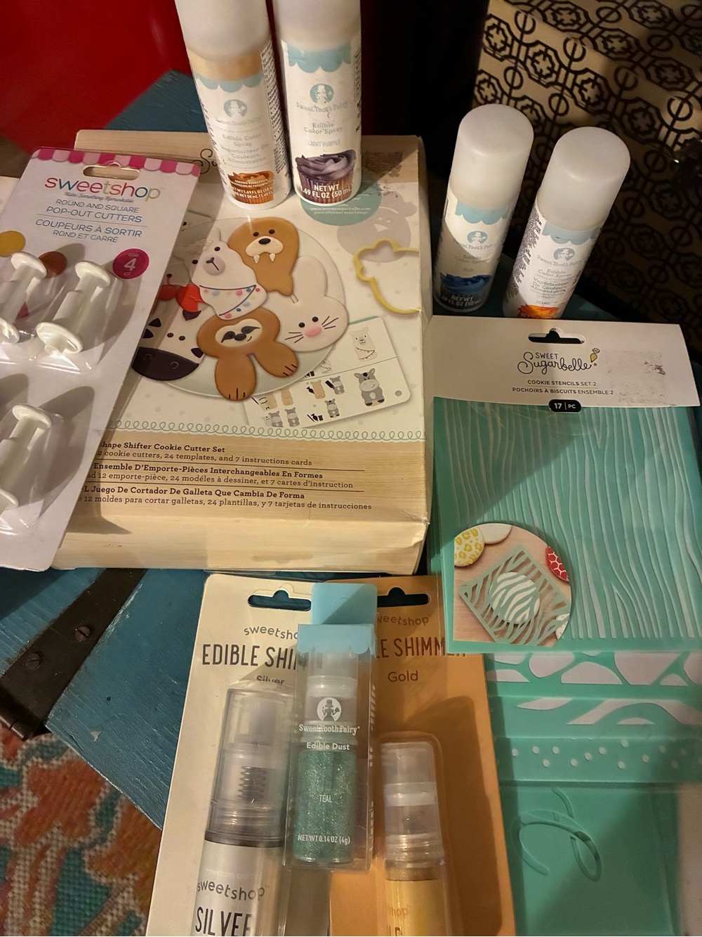 SweetShop Collection Baking & Decorating Set in Teal and Gold